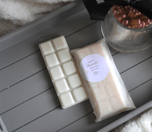 Wax Melts Handmade in Somerset natural wax glassine bag
